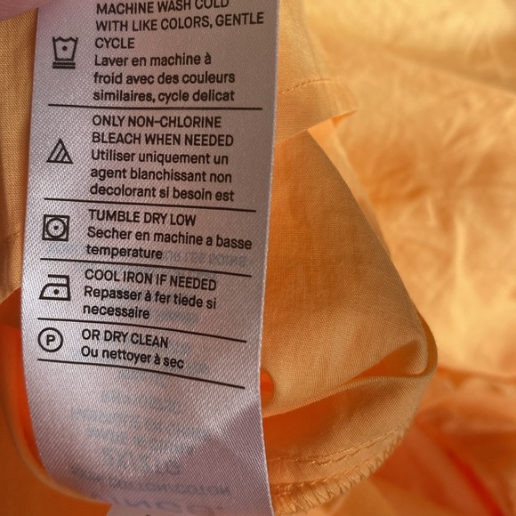 Vince Orange Button-Up Shirt 2X NWT - Picture 6 of 6